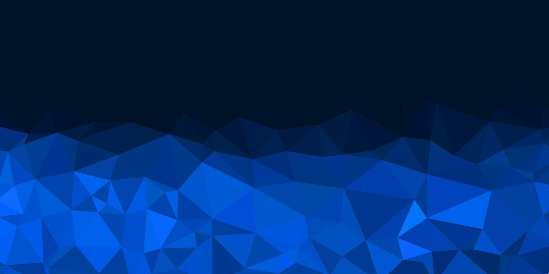 abstrakt Blau geometrisch Hintergrund mit Dreiecke und Raum zum Text vektor