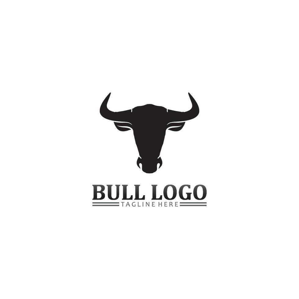 bull buffalo head, ko, animal maskot logo design vector for sport horn buffalo, animal, däggdjur, head logo, wild, matador