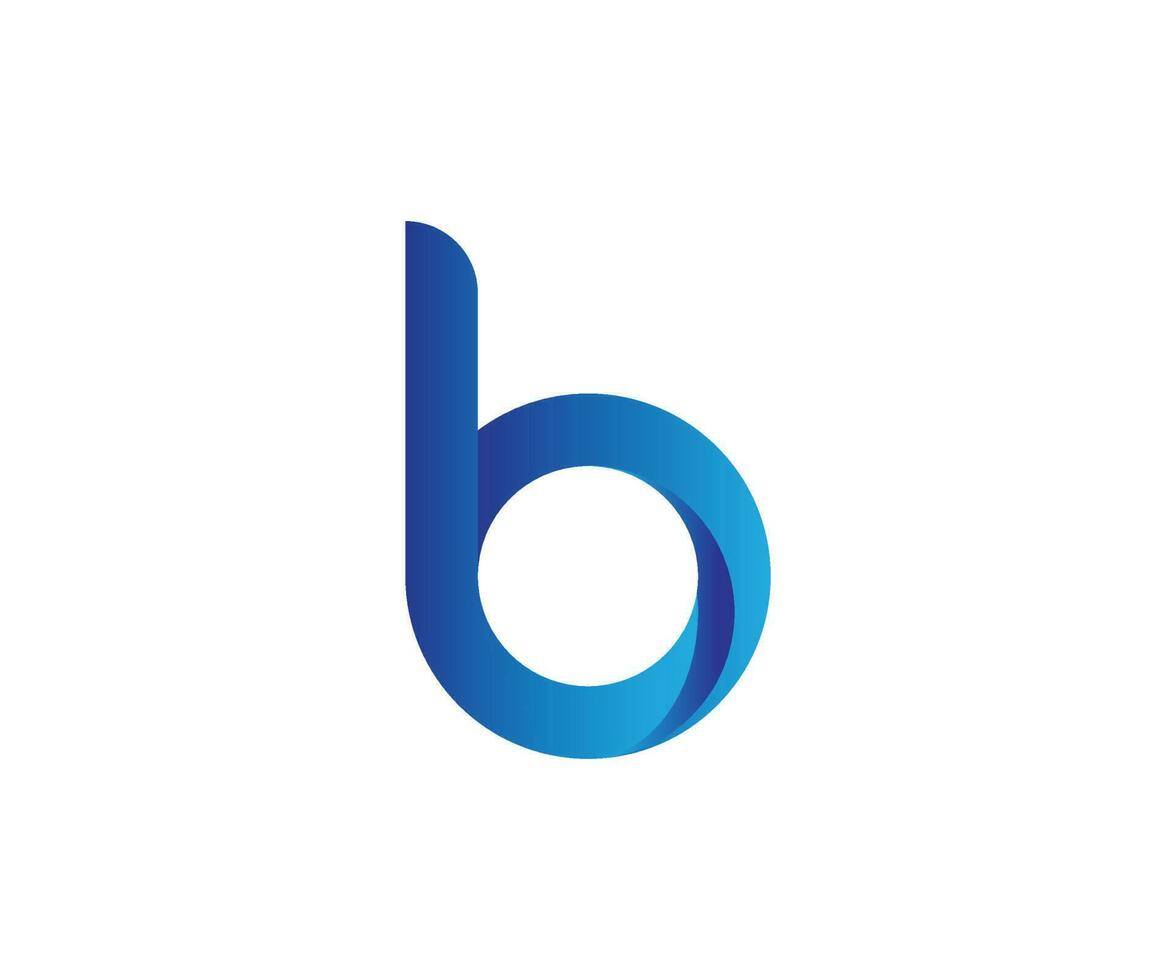 3d b Brief Logo Design Vektor Vorlage