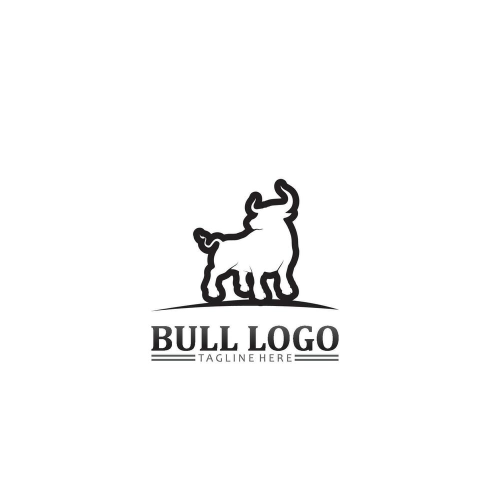 Stierbüffelkopf, Kuh, Tiermaskottchen-Logo-Designvektor für Sporthornbüffel, Tier, Säugetiere, Kopflogo, wild, Matador vektor