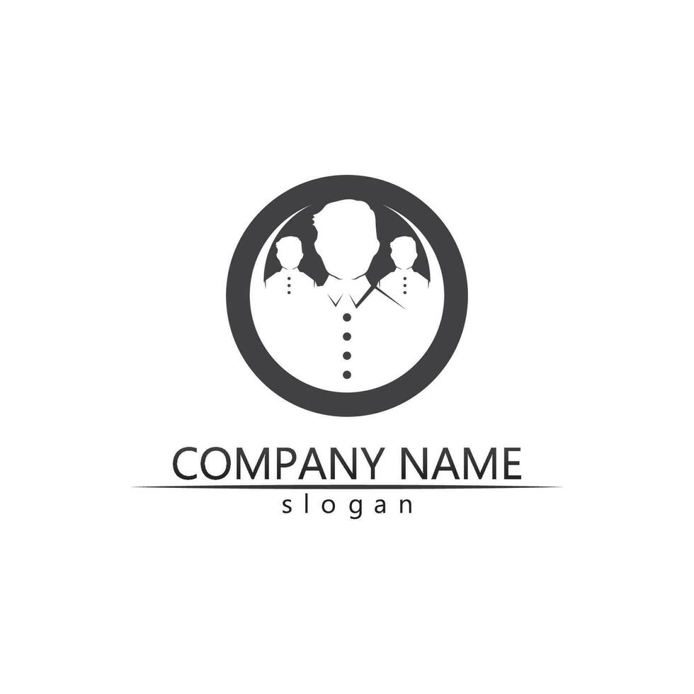 People Community, Care Group Network und Social Icon Design Logo und Vorlage vektor