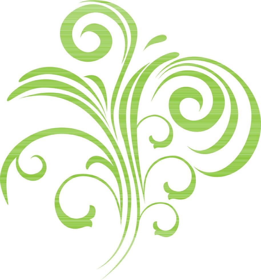 Grün Blumen- Muster auf Weiß Hintergrund. vektor