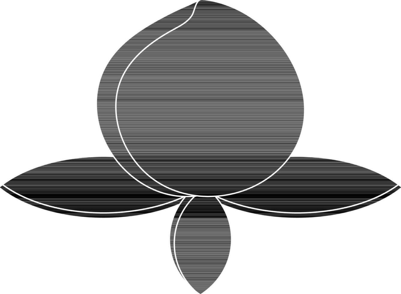Chinesisch Pflaume Symbol zum Neu Jahr Konzept im schwarz. vektor