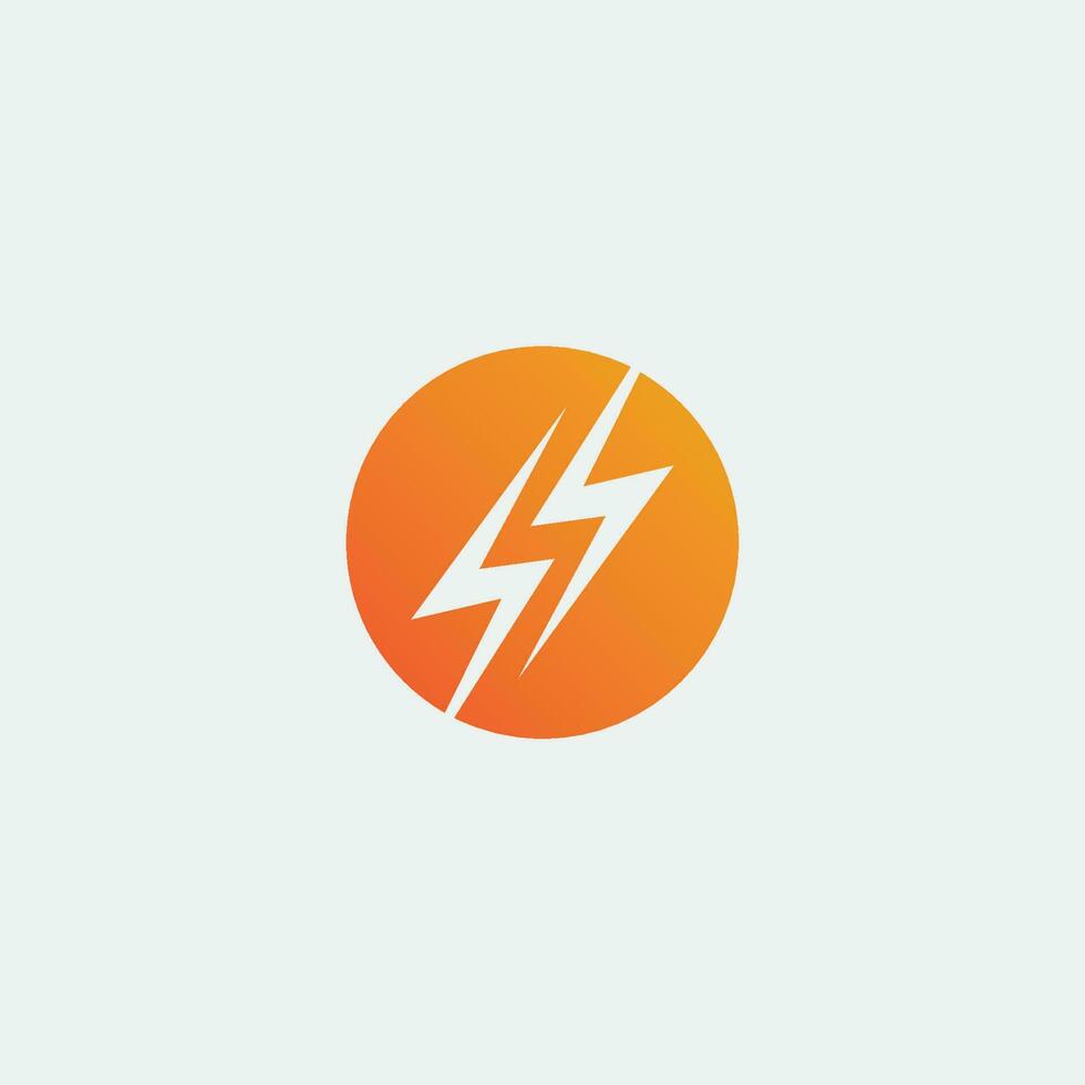 blixt elektrisk vektor blixt ikon logotyp och symboler