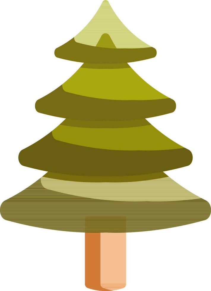 Illustration von Weihnachten Baum. vektor