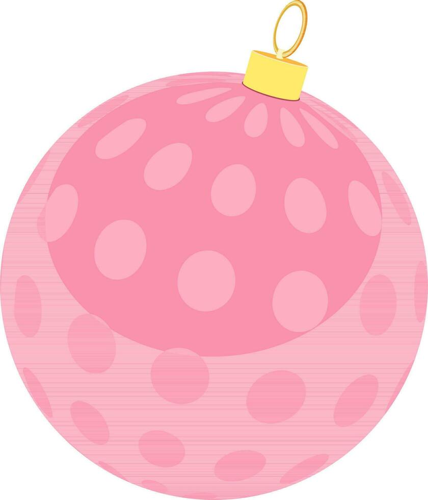 Illustration von Rosa Weihnachten Ball. vektor