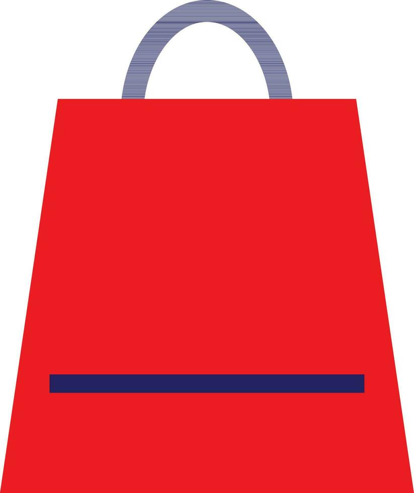 Blau und rot Einkaufen Tasche. vektor