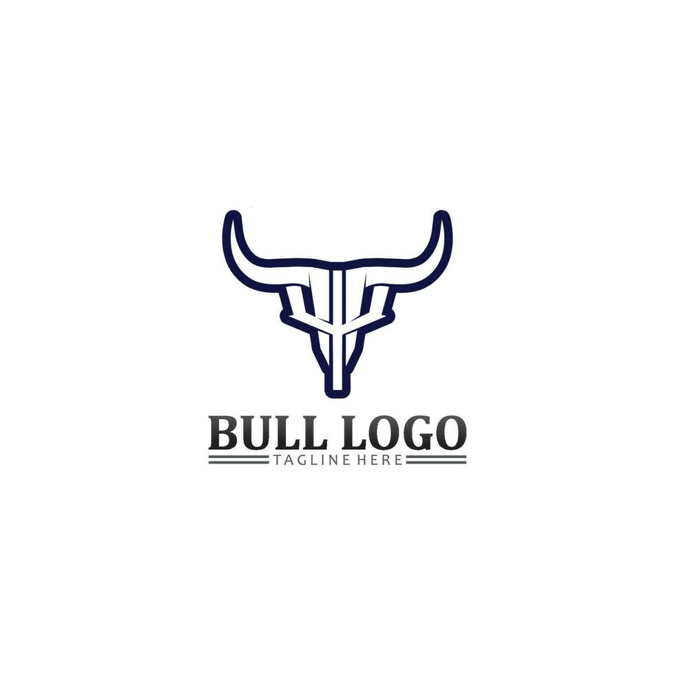 bull buffalo head, ko, animal maskot logo design vector for sport horn buffalo, animal, däggdjur, head logo, wild, matador