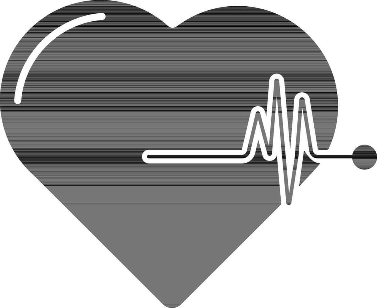 Herzschlag Impuls Symbol zum medizinisch Konzept. vektor