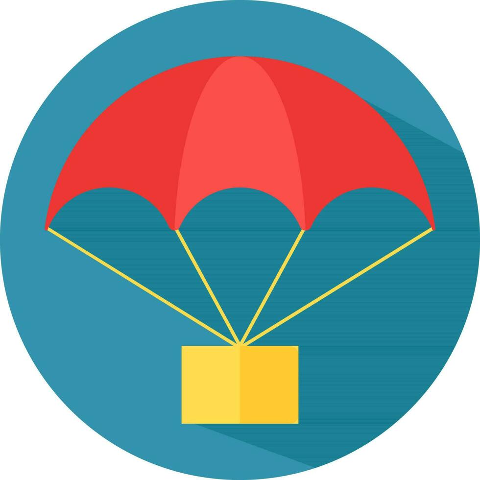 vektor illustration av fallskärm ikon.