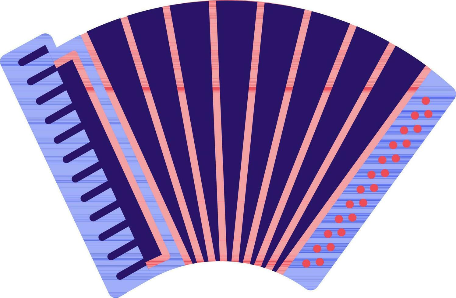 Vektor Illustration von Akkordeon Symbol.
