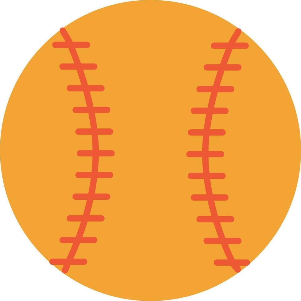 isolerat baseboll ikon i orange Färg. vektor