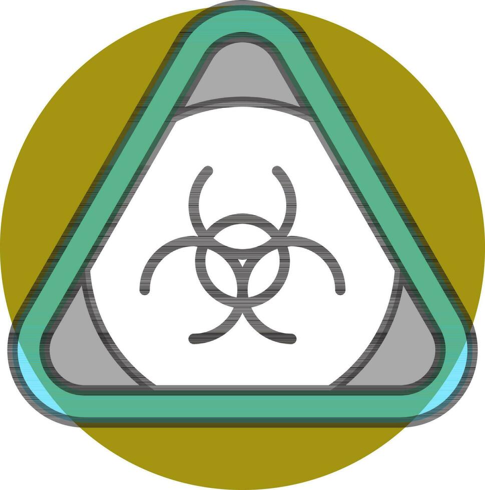 vektor illustration av biohazard symbol.