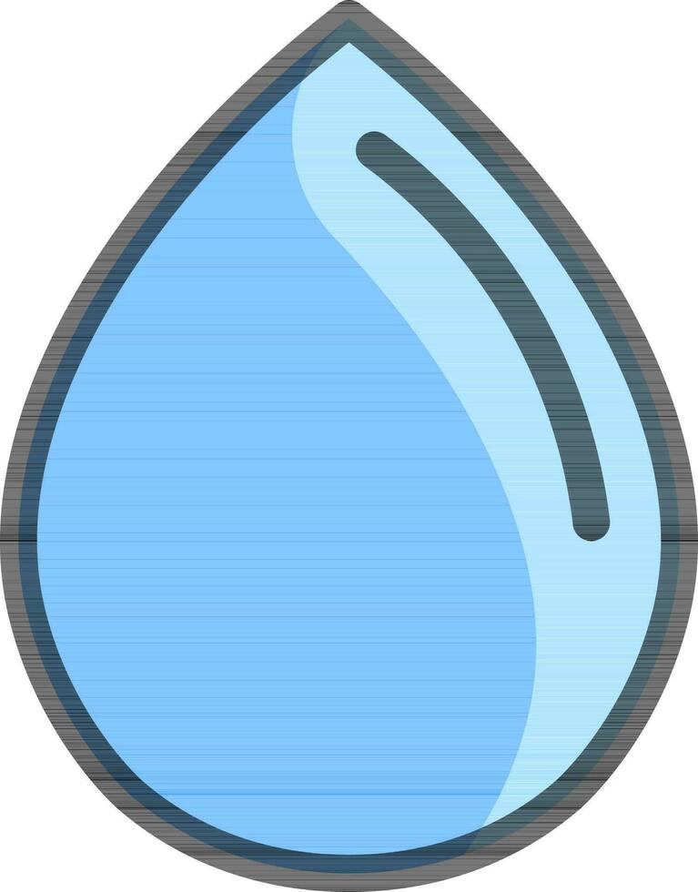 Wasser fallen Symbol im Blau und schwarz Farbe. vektor