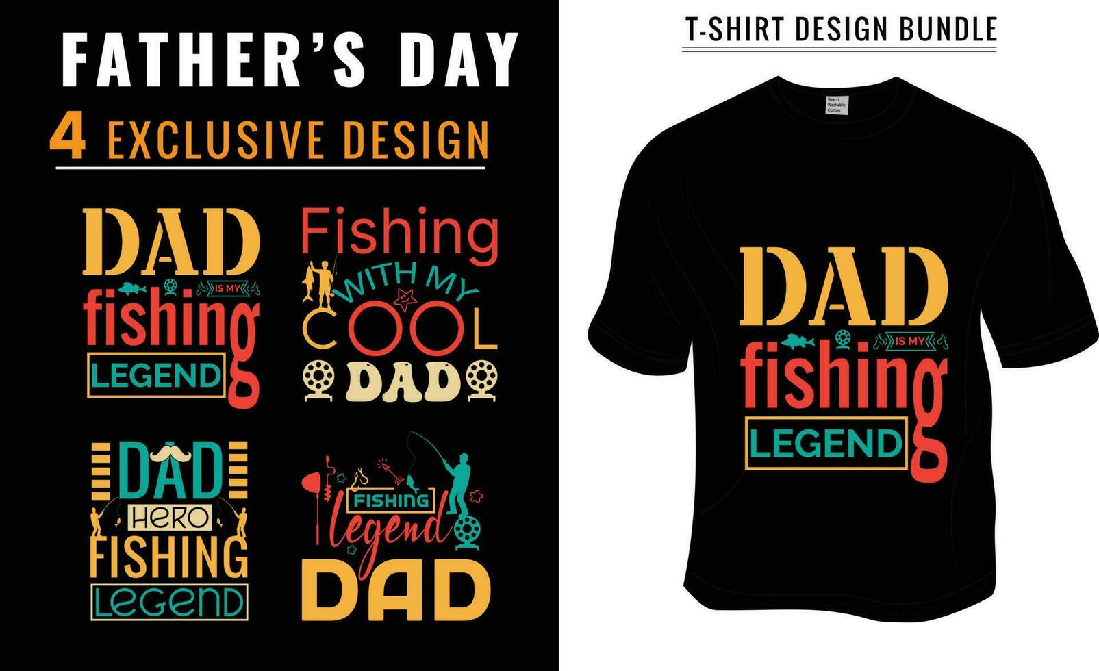 fiske, fars dag, pappa älskare t-shirt design bunt. redo till skriva ut för kläder, affisch, och illustration. modern, enkel, text. vektor