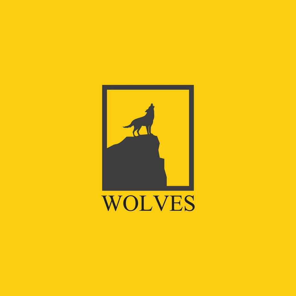 Wölfe Logo, Fuchs, Wolfskopf, Tier Vetor und Logo Design Wild Brüllen Hund Illustration, abstrakt für Spiel Logo Symbol Kopf Tier vektor