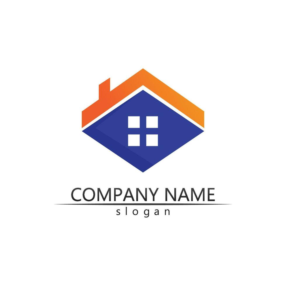 fastigheter och hem byggnader vektor logotyp ikoner mall