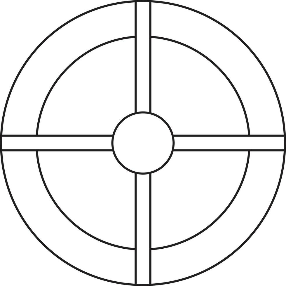 illustration av pistol skytte mål ikon. vektor