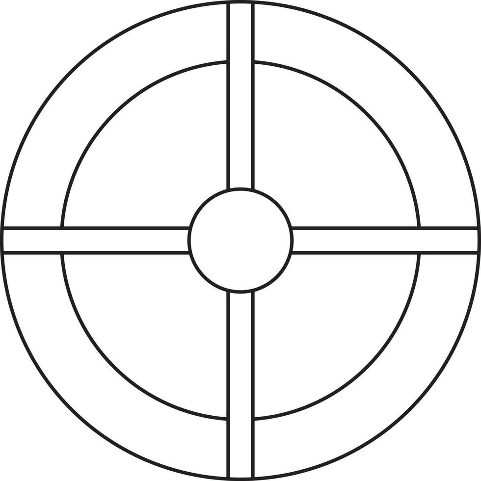 Illustration von Gewehr Schießen Ziel Symbol. vektor