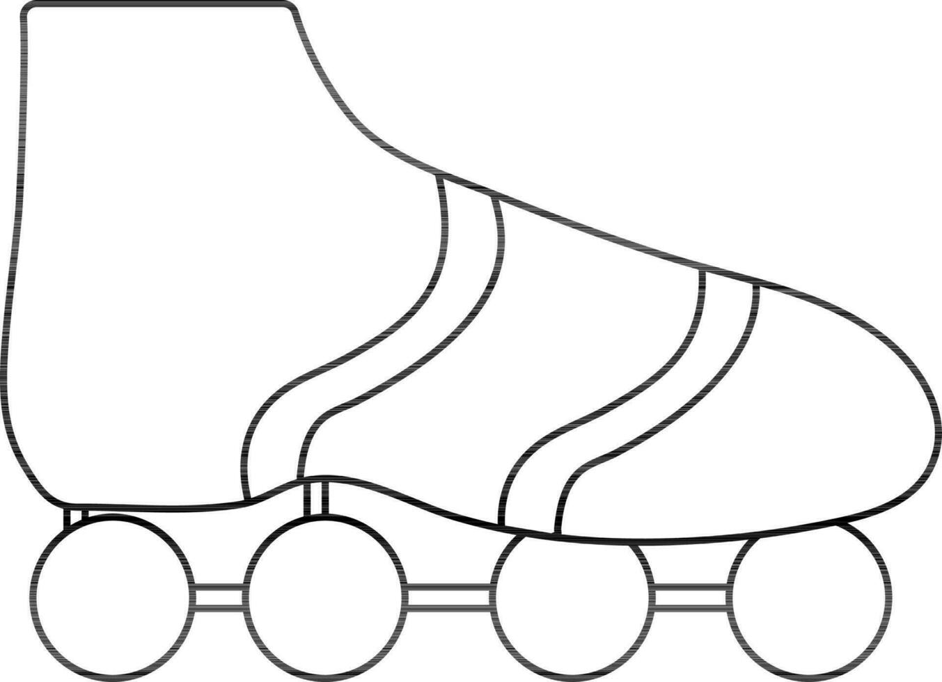 Schlittschuh Schuhe Symbol zum Spielen Konzept im Schlaganfall. vektor