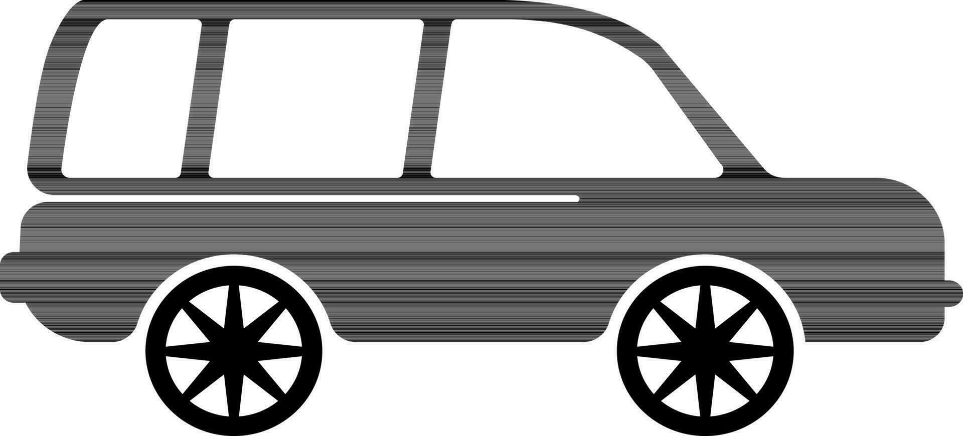 Auto im eben Illustration. vektor