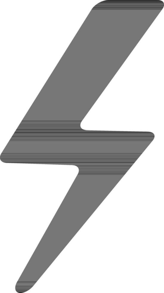 platt illustration av en blixt. vektor