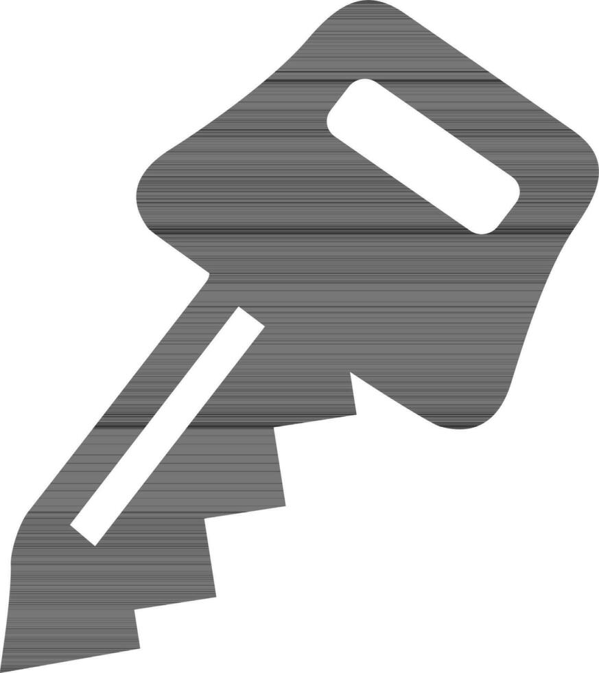 isolerat ikon av en nyckel. vektor