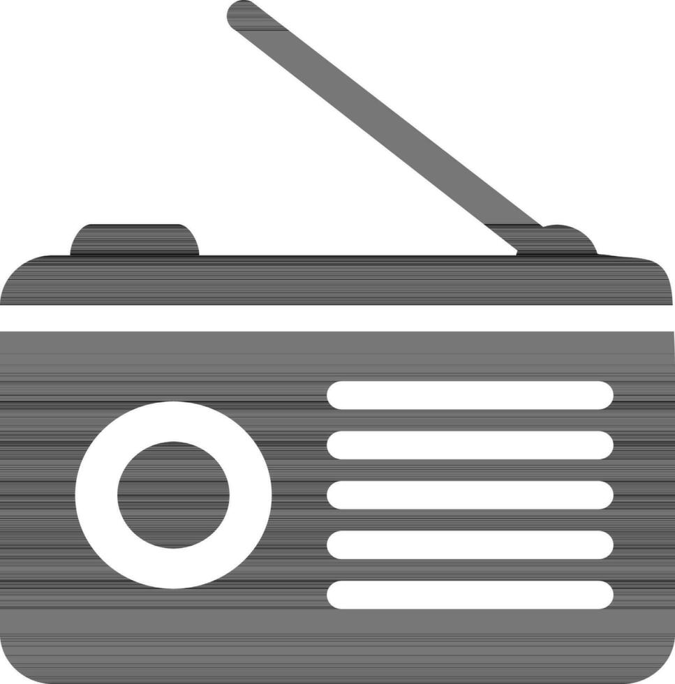 Vektor Radio Symbol im eben Stil.