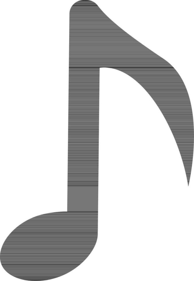svart musik notera ikon eller symbol. vektor