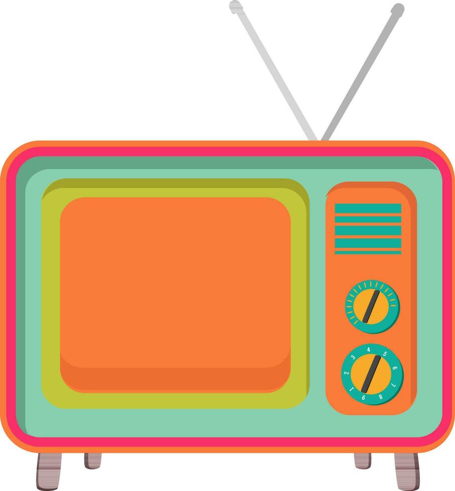platt ikon av tv. vektor