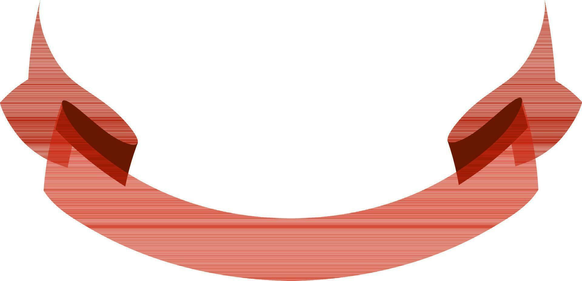 kreativ röd band vektor baner design.
