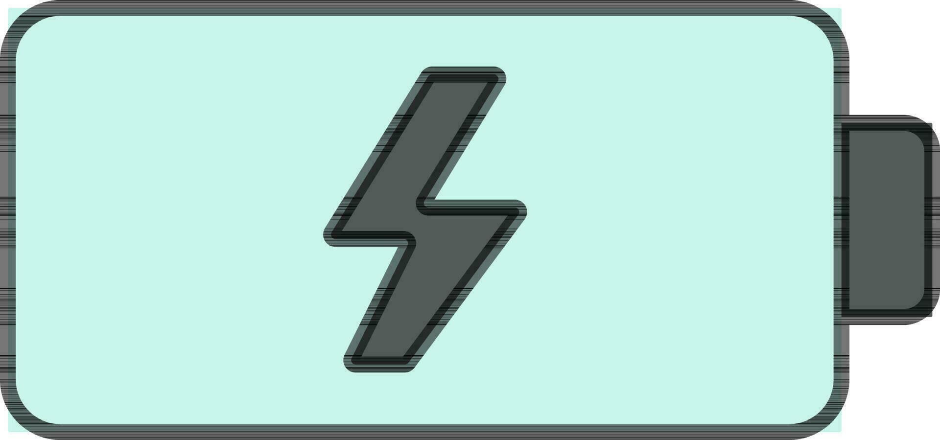 batteri cell ikon i blå och grå Färg. vektor