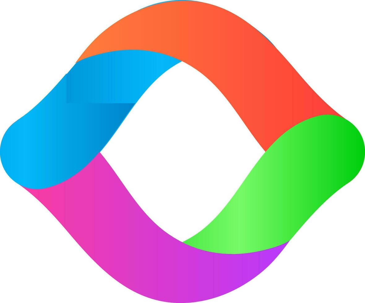 3d färgrik triangel logotyp på vit bakgrund. vektor