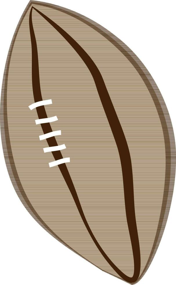isolerat ikon av en rugby boll. vektor