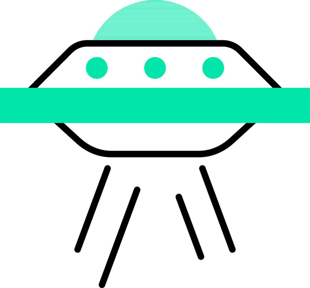 Vektor Illustration von UFO Symbol.