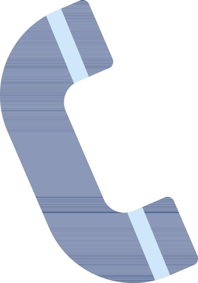 Blau Farbe von Telefon Symbol. vektor