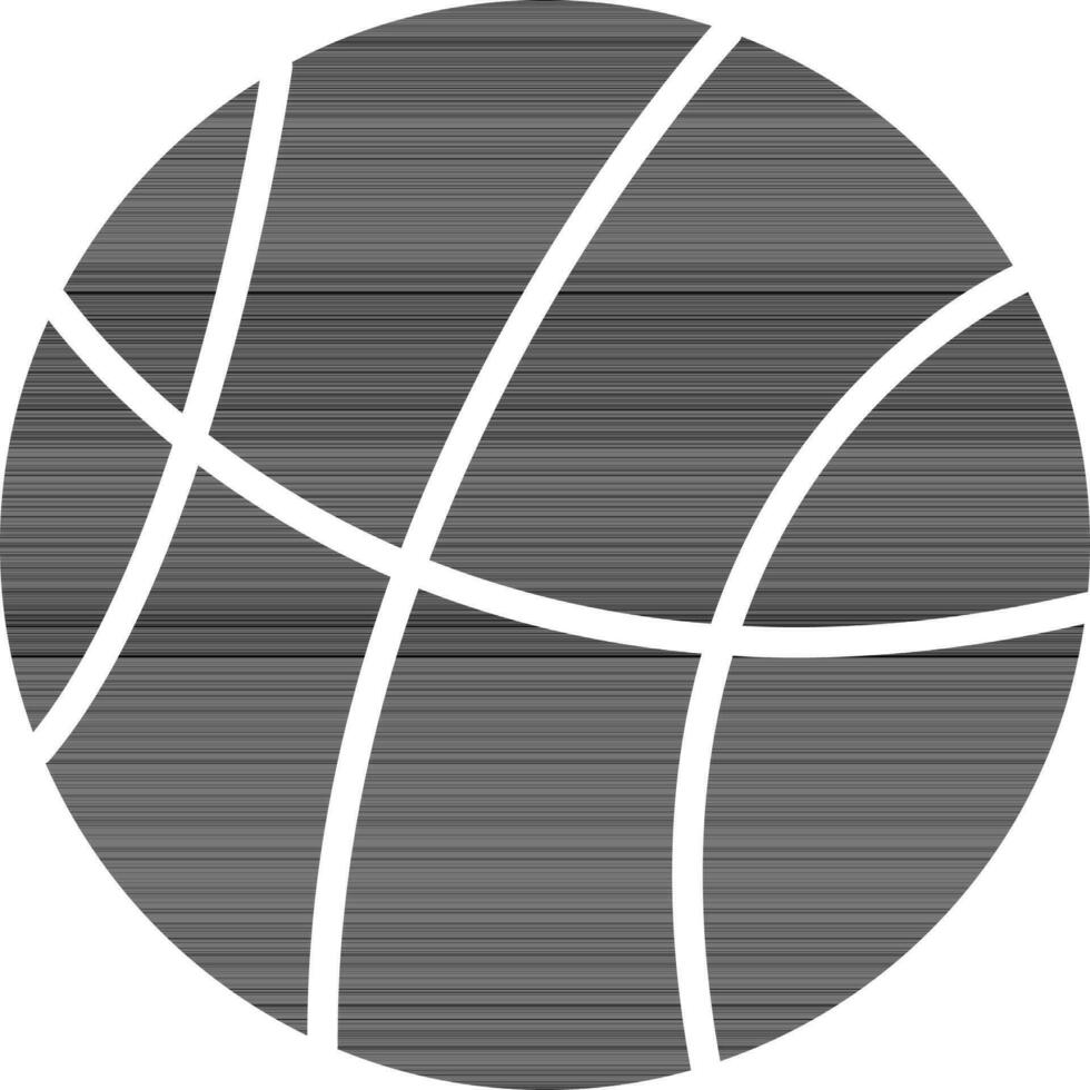 vektor illustration av basketboll i svart och vit Färg.