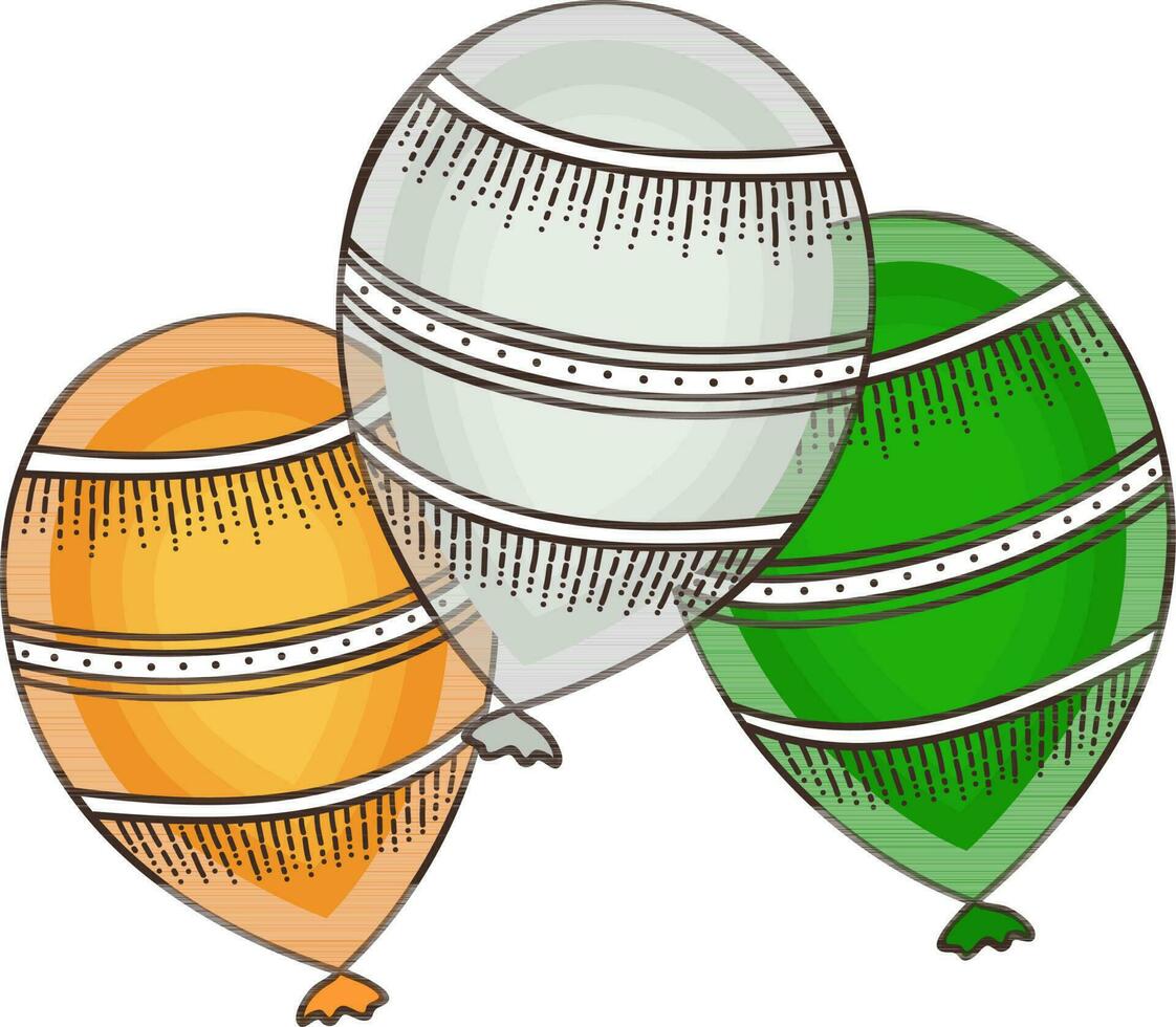 Illustration von fliegend Luftballons. vektor