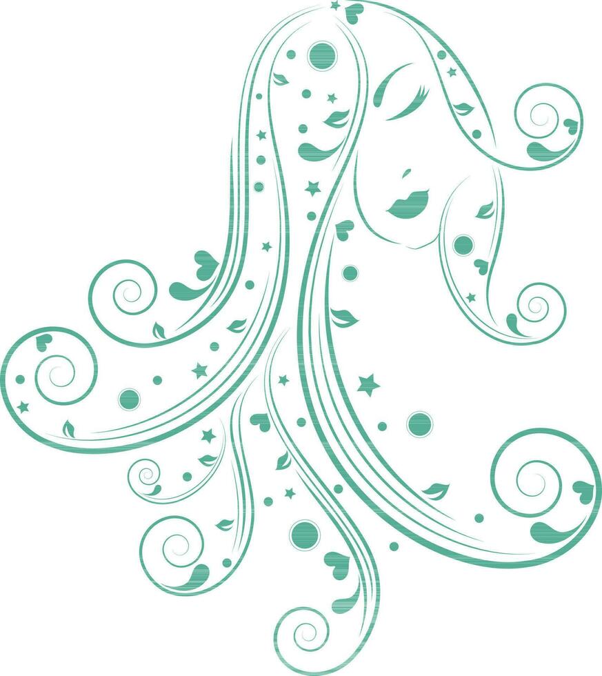 horoskop tecken för Jungfrun i blommig design. vektor