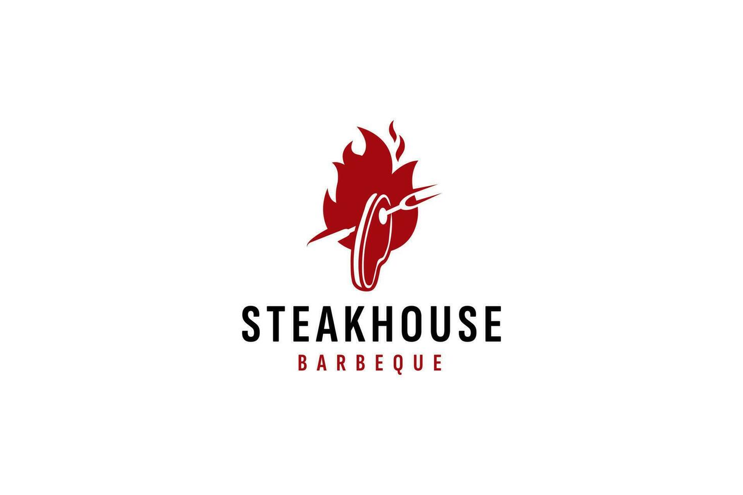 Steak Haus Logo Vektor Symbol Illustration