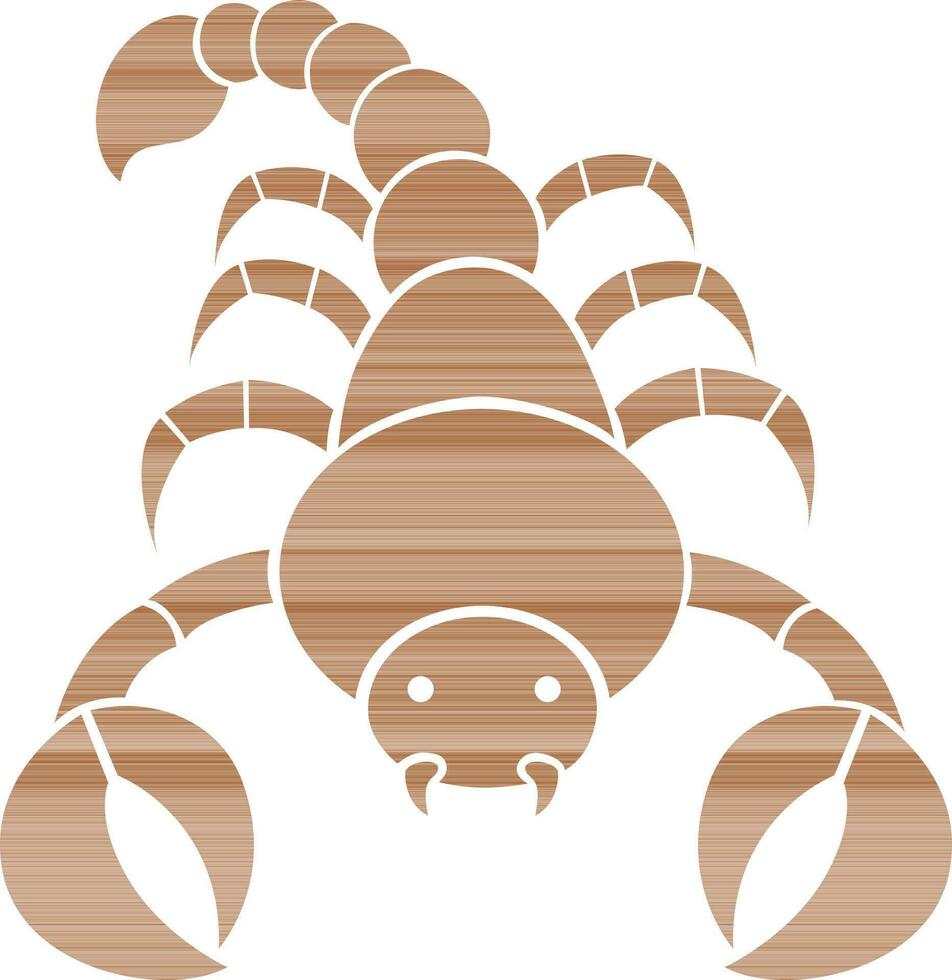 tecken av scorpion i zodiaken av illustration. vektor