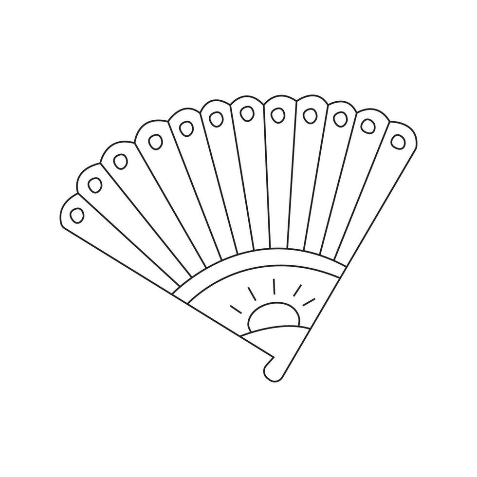 Vektor Illustration von Ventilator im Gekritzel Stil