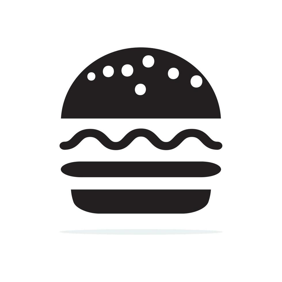 hamburgare ikon. vektor begrepp illustration för design.