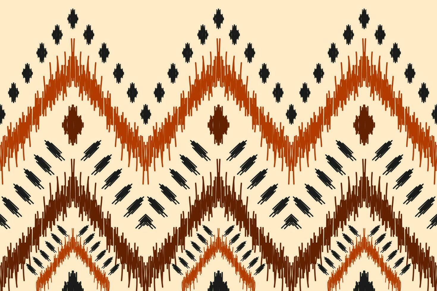 ethnisches ikat-nahtloses muster im stammes-. Aztekischer geometrischer ethnischer Ornamentdruck. Ikat-Musterstil. vektor