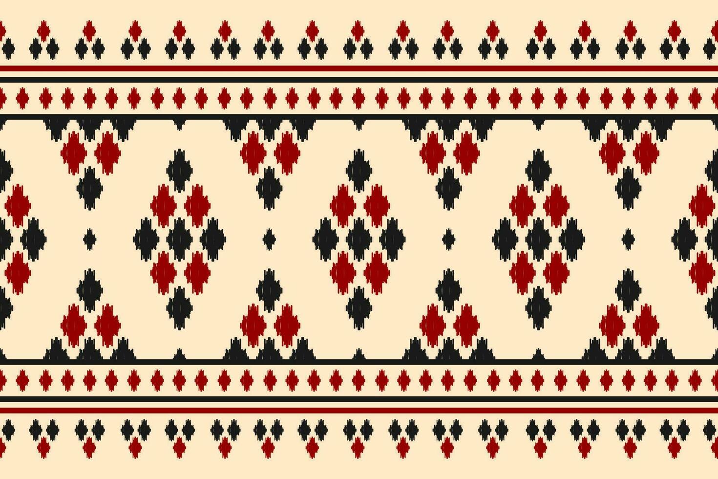 Teppich Ikat Muster Kunst. ethnisch orientalisch nahtlos Muster traditionell. indisch Stil. vektor