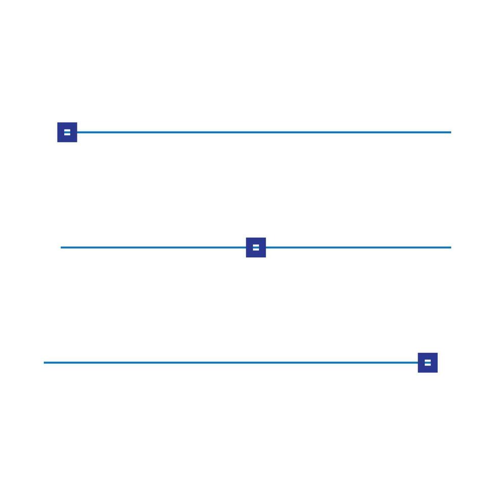 einstellen von horizontal Linien, die Einstellungen Symbol auf Weiß Hintergrund, Linie Stil, editierbar Vektor, eben Design, Richtung Symbol, Vektor Illustration.
