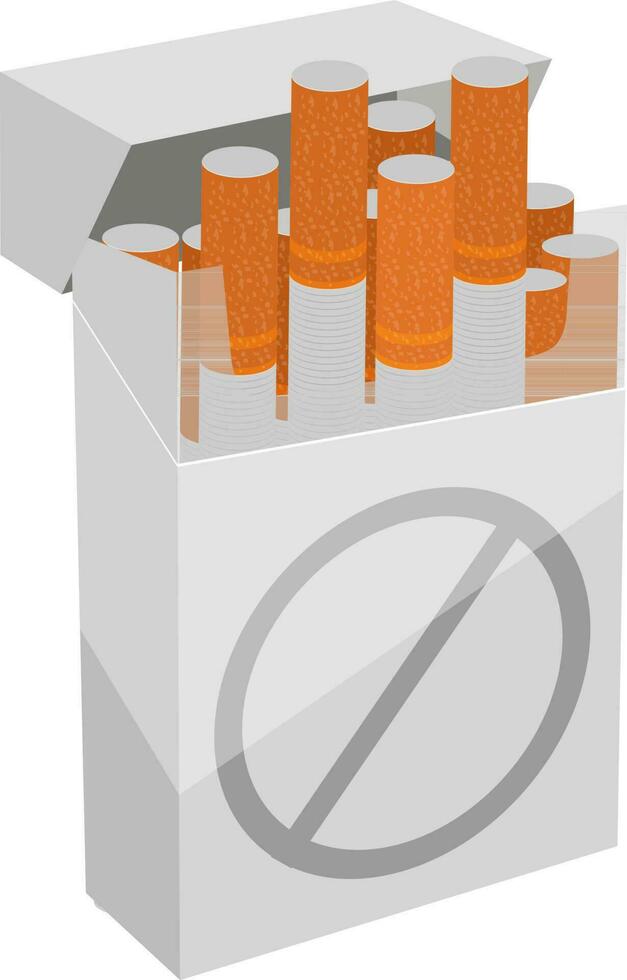 illustration av cigarett paket. vektor