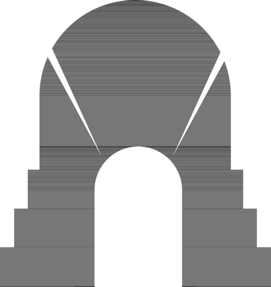 svart Färg tunnel tecken eller symbol. vektor
