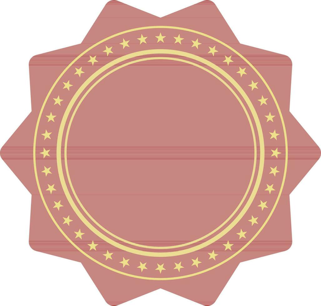 platt illustration av en klistermärke, märka eller märka. vektor