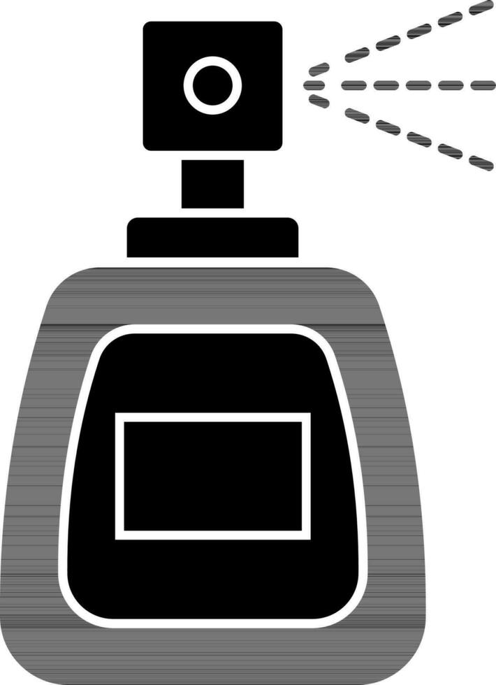glyf spray flaska ikon eller symbol. vektor